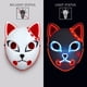 thumbnail image 1 of Máscara Con Luz Led Demon Slayer Halloween Disfraz Kimetsu No Yaiba Anime Cosplay Zorro Gato Xishao Juguetes, 1 of 4