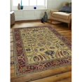 thumbnail image 1 of 5 x 8 ft. Vintage Hand Tufted Woolen Area Rug, Gold & Red, 1 of 1