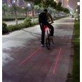thumbnail image 2 of Ciclismo en bicicleta 7 modos de flash Luces rojas a prueba de agua con 5 LED y 2 rayos láser Luz trasera para bicicleta Luz de advertencia de seguridad Luz trasera para bicicleta Lámpara tr, 2 of 5