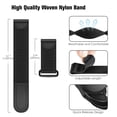 thumbnail image 2 of Band Compatible with Garmin Vivoactive 3/Garmin Venu Sq, 20mm Loop Nylon Leather Band Replacement Strap Compatible with Garmin Vivoactive 3 Music/Forerunner 245 Music/Forerunner 265 Music Smartwatch, 2 of 7