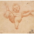 thumbnail image 3 of Annibale Carracci 20x20 Black Modern Framed Museum Art Print Titled - Flying Cupid (C. 1602), 3 of 5