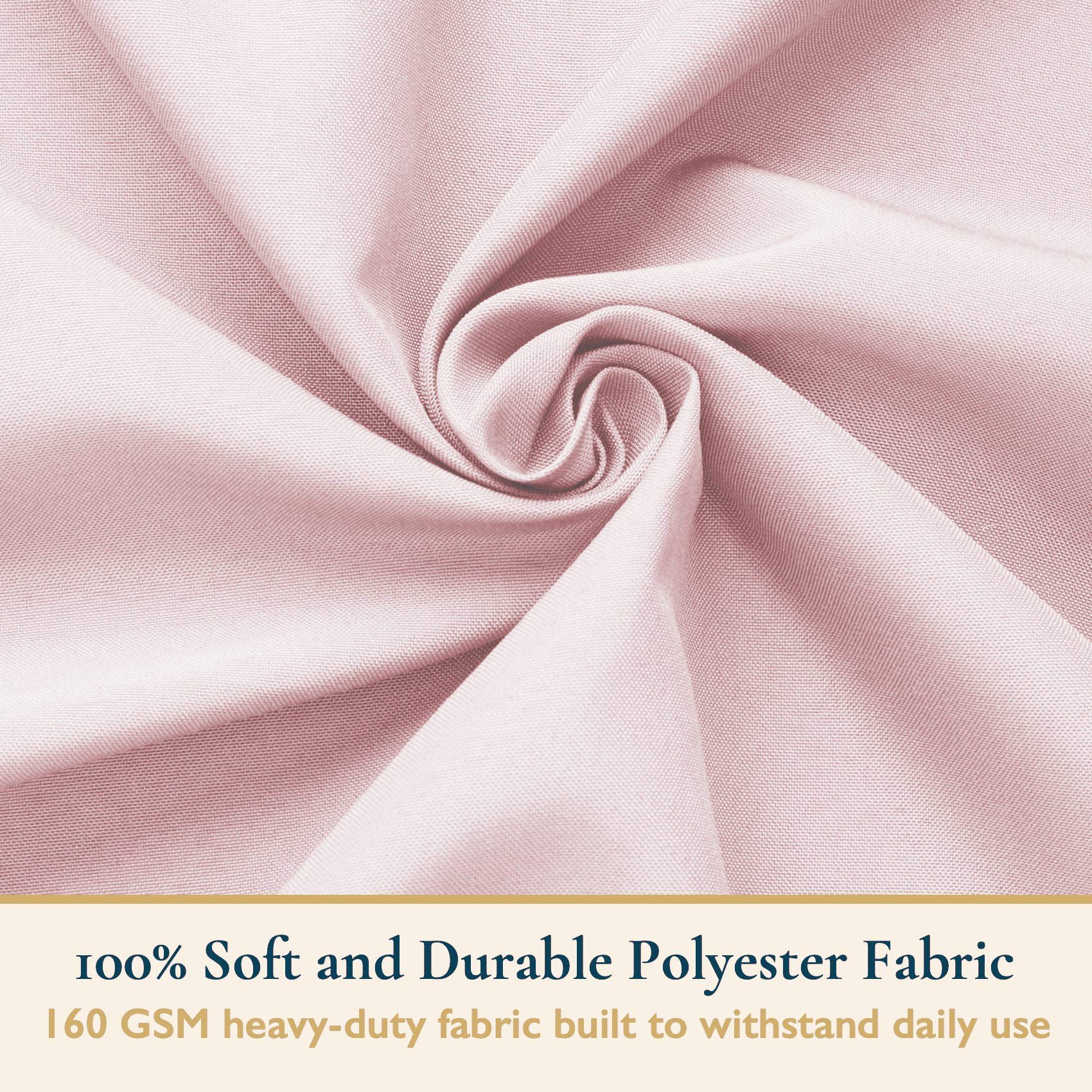 ComfiTime Tablecloth – 70 x 120 Durable Polyester Fabric Table Cover Cloth for 8-9 ft Rectangle Table, Spill/Stain-Resistant, Reusable/Washable, Indoor/Outdoor Dining/Party/Wedding/Banquet, Pink
