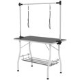 thumbnail image 1 of Adjustable Black Dog Grooming Table | 42" x 24" | Foldable & Sturdy | Rubber Top | Storage Shelf | Ideal for Bathing & Trimming Pets, 1 of 7