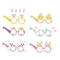 thumbnail image 4 of 6 piezas de gafas de Pascua, accesorios para disfraces, accesorios para fotos, decoración para fiesta de Pascua Estilo A, 4 of 9
