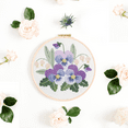 thumbnail image 3 of Leisure Arts Embroidery Kit 6" Pansies - Embroidery Kit For Beginners - For Adults Cross Stitch Kits Cross Stitch Kits Beginners Patterns, 3 of 4