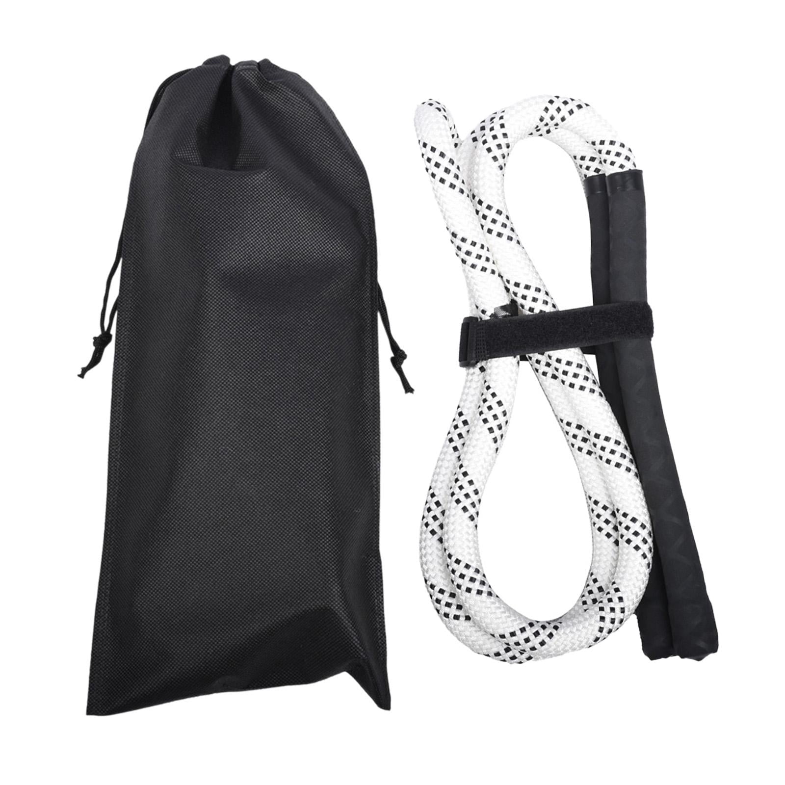 harayaa Golf Swing Rope Trainer Golf Practice Anti Slip Grip Golf Swing White Rope BlackGrip