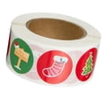 thumbnail image 2 of de navideñas, 500 de dibujos animados para obsequios de empresas y regalos de fiestas de cumpleaños, etiquetas nistro rojo verde BLESIY Christmas Cute Sticker, 2 of 8