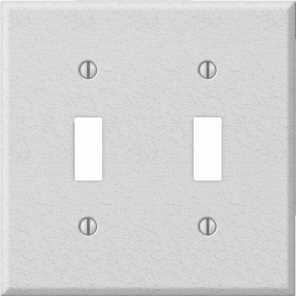 Amerelle Electrical - Amerelle PRO Stamped Steel Switch Wall Plate - Pack of 12 — Indoor & Outdoor Use, NEC-Compliant