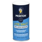 Morton Salt Lite Salt, 11 oz Canister