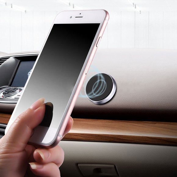 Mini Car Portable Paste Sticker Easy Install Magnetically Phone Holder Universal Strong Wall Key Holder