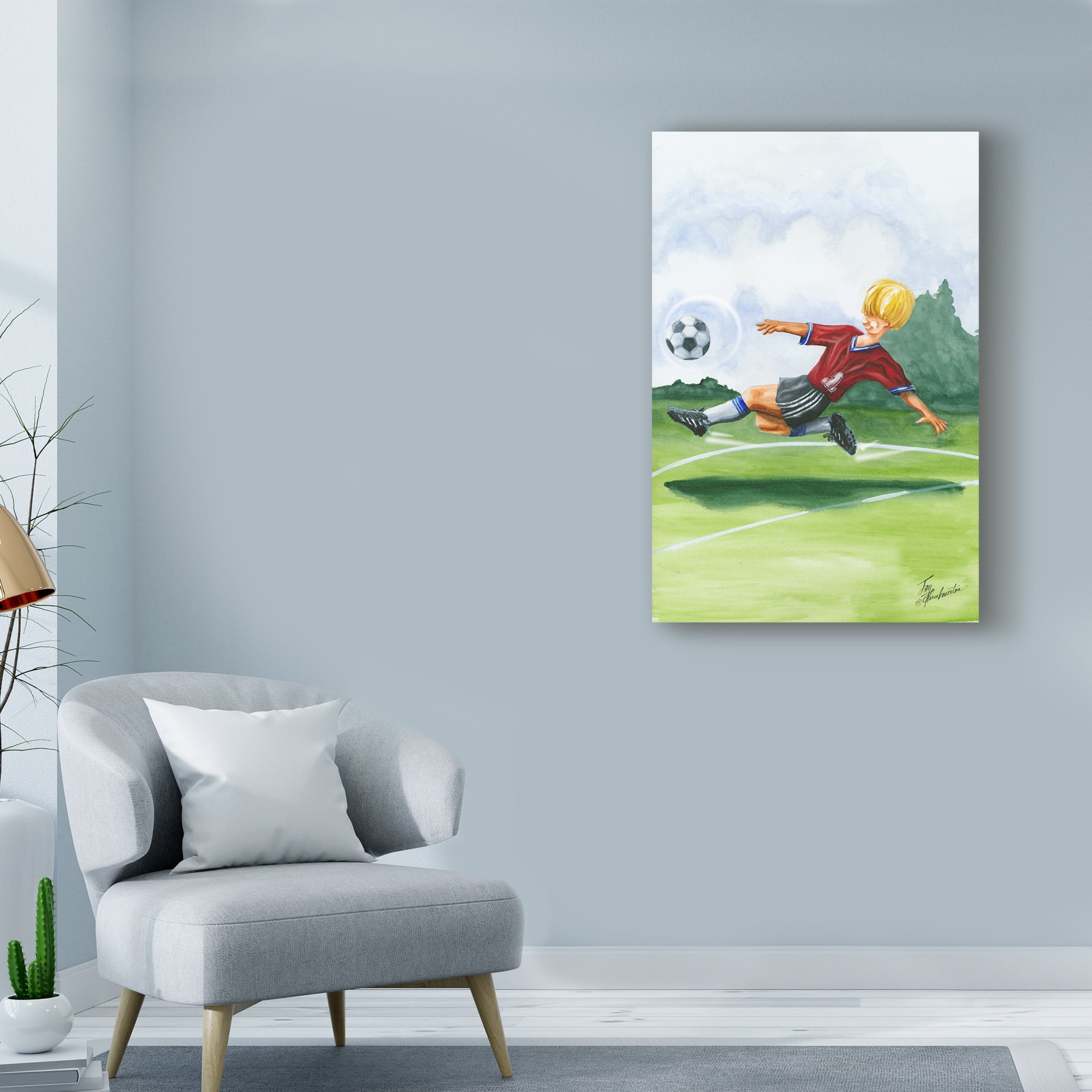 Trademark Fine Art 'Kickin it I' Canvas Art by Jay Throckmorton