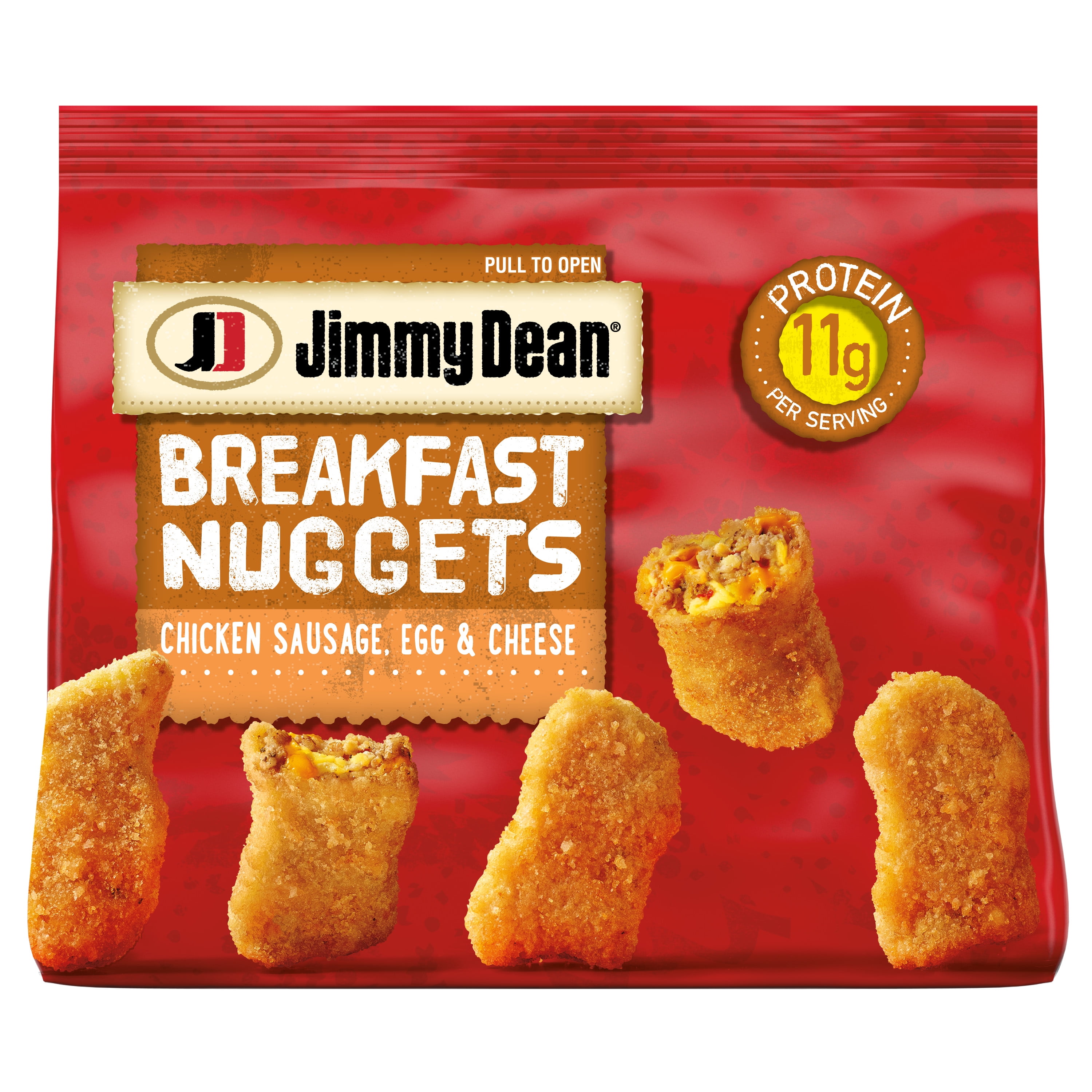 Jimmy Dean Breakfast Nuggets Chicken Sausage Egg and Cheese, 12 oz (Frozen)