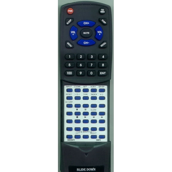 Replacement Remote for SANYO 645 027 5913, RT6450329470, B21903, VWM680, VWM668, VWM275