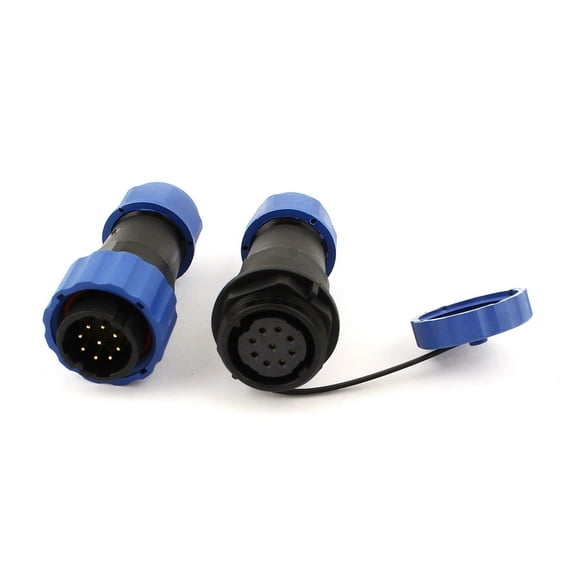 Pair Waterproof Aviation Cable Connector Plug   Socket SD20-9 9 Pin IP68