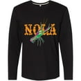 thumbnail image 3 of Inktastic Nola Mardi Gras Crayfish in Orange Long Sleeve T-Shirt, 3 of 5
