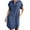 A-Dark Blue, variant on Utoimkio Summer Denim Shirt Dresses for Womens Short Sleeve Loose Jean Midi Dress Button Down Casual Shift Dress Tunic Tops