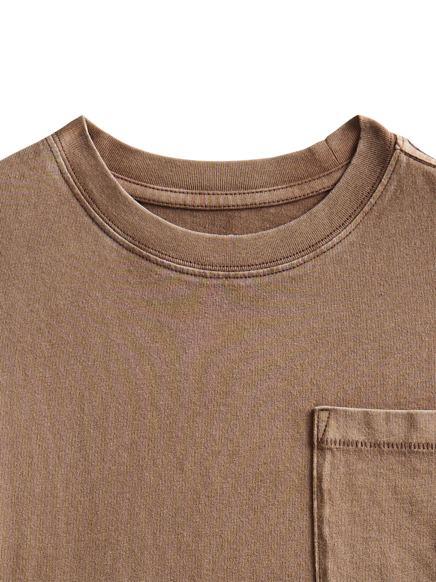 Weekend Academy Boys Washed Pocket Tee with Short Sleeves, Sizes XS-XXL