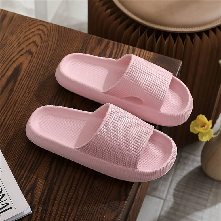 Women's Super Soft Thick Platform Slides Minimalist And Comfortable Indoor Bathroom Non-Slip Slippers Women's Slippers -