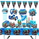 thumbnail image 2 of Disney-Mantel desechable de superhéroes de Los Vengadores, vajilla para fiesta de cumpleaños, decoración de globos, plato, taza, Baby Shower, 2 of 4