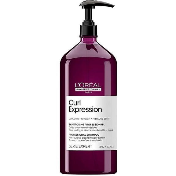 L’Oreal Curl Expression Anti Buildup Shampoo | Gentle Jelly Cleanser for Curly, Coily and Wavy Hair, 50.7 fl.oz.
