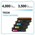 thumbnail image 3 of Cool Toner Compatible Toner Replacement for Brother TN336 TN-336BK TN-336C TN-336M TN-336Y High Yield (3 * Black, Cyan, Magenta, Yellow, 6-Pack), 3 of 8