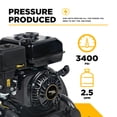thumbnail image 4 of BE Power Equipment 3400 PSI 2.5 GPM Cold Water Gas Pressure Washer Powerease 223CC Engine and Axial Pump, 4 of 9