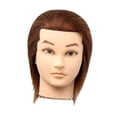 thumbnail image 4 of Vaveren Hair Mannequin Head Portable Doll Head for Braiding Hairdresser Hair Styling Brown, 4 of 8