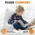 thumbnail image 2 of Cheer Collection Kids Size Reading and Gaming Pillow with Armrest - Plush Fiber Filled Backrest Pillow, 2 of 5