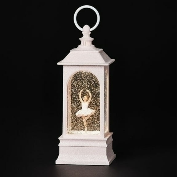 Roman 9.25" LED Lighted Ballet Christmas Snow Globe Lantern