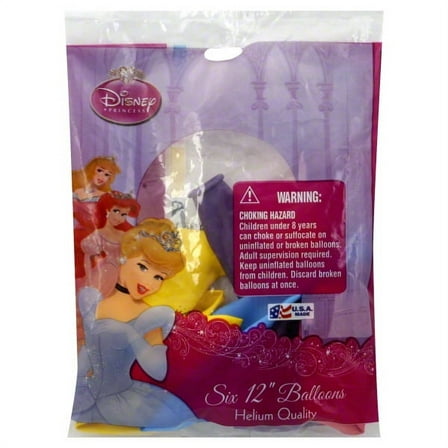 Disney Princess 12" Balloons, 6pk