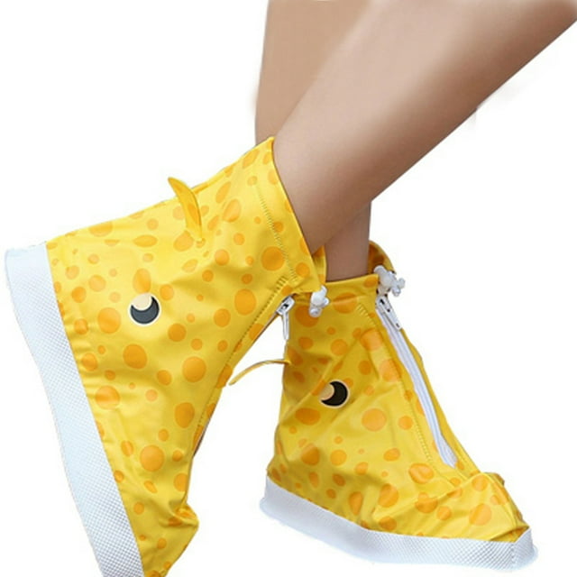 1 Pair Kids' Shoe Cover Cartoon Waterproof Non-skid Boot Cover Rain Shoe Cover