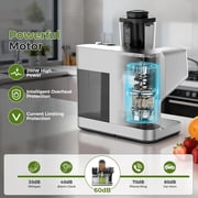 Juicer Machines, Cold Press Juicer, Touch Screen, Adjustable Pressure, 99% Juice Yield, 3.54'' Feed Chute Slow Masticating Juicer Maker, Easy to Clean