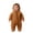 Brown, variant on Toddler Kids Winter Clothes,Cute Fleece Warm Solid Color Long Sleeved Zipper Footed Jumpsuit Rompers,Kids Essentials