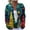 F Multicolor, variant on Cardigan Sweaters for Women Lightweight Women's Casual Christmas Printed Knitted Cardigan Button Up Jacket Coat