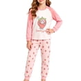 thumbnail image 6 of Spazoro Toddler Kids Girls 2PC 100% Cotton Ouifit Sets, Fall Winter Soft & Comfy Long Sleeve Cute Print Casual Shirts and Pants for Loungewear Pink Size 3-4T, 6 of 6