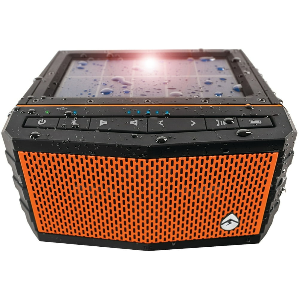Ecoxgear Gdiexsj400 Soljam Solarpowered Waterproof Speaker (orange
