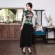 thumbnail image 5 of Cheongsam de satén corto de estilo primaveral y veraniego mejorado, ropa de mujer de talla grande para actuaciones, banquetes diarios, ropa para madres, 5 of 6