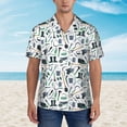 thumbnail image 4 of Daiia Modern Industry Hawaiian Shirt for Men Gentle Cotton Regular Short Sleeve Casual-Medium, 4 of 9