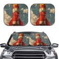 thumbnail image 2 of Vsdgher Rusty Rocket Launch Print Car Windshield Sun Shade, Reflective Sunshade Window Sunshade Sun Visor Protector Fit for Cars,Trucks,SUVs-Medium, 2 of 6