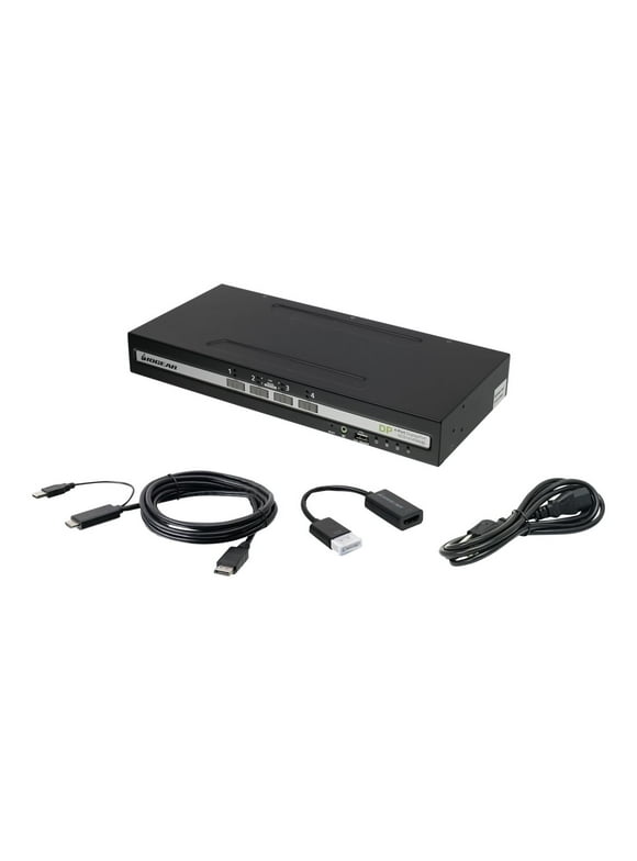 IOGEAR 4-Port Single View DisplayPort/HDMI Secure KVM Switch w/Audio and CAC support