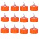 thumbnail image 3 of Halloween 6-pack Orange Tea Light Candles, Battery Powered Led Tea Lights With Warm White Pumpkins For Halloween, 3 of 5