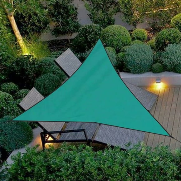 VicTsing Extérieur Imperméable UV Triangulaire Voile Ombre Combinaison Net Triangle Soleil Voile Tente Camping Jardin Jardin Patio Piscine, Vert Foncé
