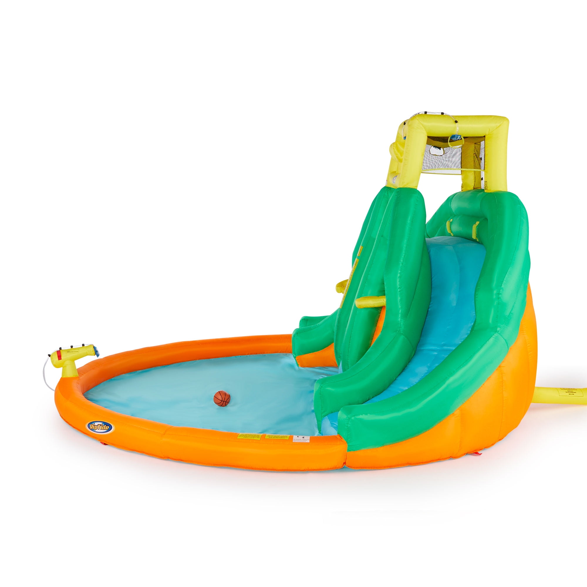 Kahuna twin falls outdoor inflatable best sale splash pool backyard water slide park