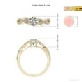 thumbnail image 5 of ANGARA Natural Diamond Engagement Ring in 14K Yellow Gold for Women (Size-5.9mm| Color-K| Clarity-I3) | April Birthstone, Anniversary, Jewelry Gift for Women | Natural Diamond Ring, 5 of 9