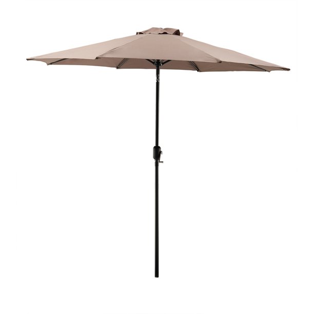 9 Ft Market Outdoor Patio Umbrella With Crank Multiple Colors Walmart Com Walmart Com
