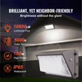 thumbnail image 2 of LED Wall Pack Lights 4PCs, 100W 10800LM, 5000K Outdoor Security Lights with Sensor, Waterproof IP65, Commercial Lighting for Garage Yard Driveway, 2 of 7