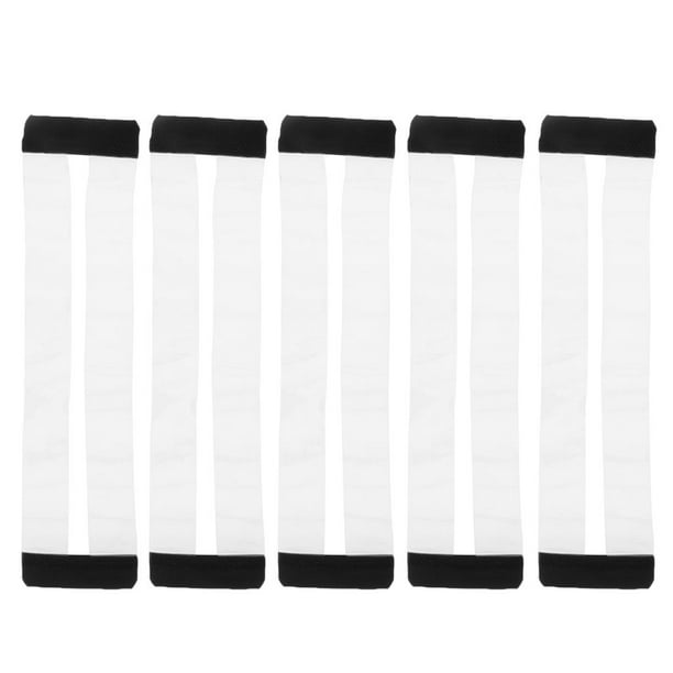 Extensor de sujetador invisible transparente elástico de 5 piezas con 3 ganchos para sobrepeso negro2
