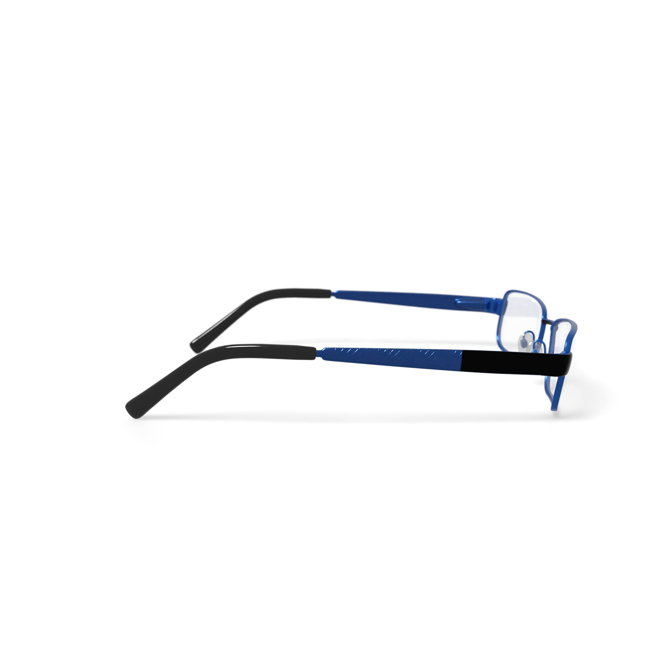 Pierre Cardin Men's PC608 Rectangular Prescription Eyeglasses with Case, Gunmetal/Navy