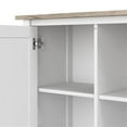 thumbnail image 4 of Pemberly Row Armoire d'Appoint avec Portes en Blanc Pur et Gris Shiplap, 4 of 9