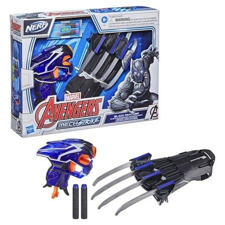 Marvel Avengers Mech Strike Black Panther Blast and Slash Role Play Set Toys